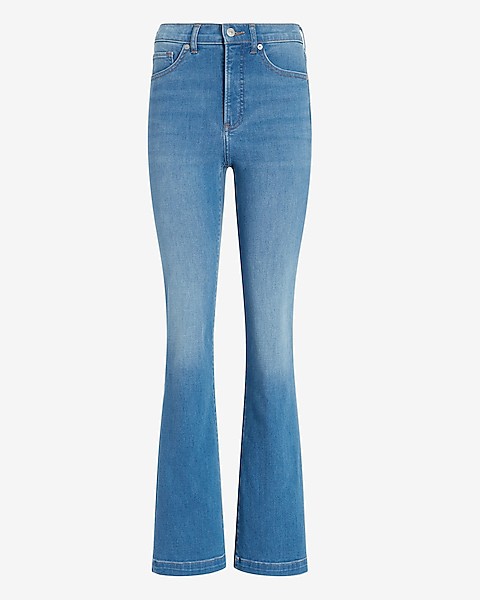 Jeans bootcut desteñidos de talle alto | Expresar: PANTALONES DE MEZCLILLA  