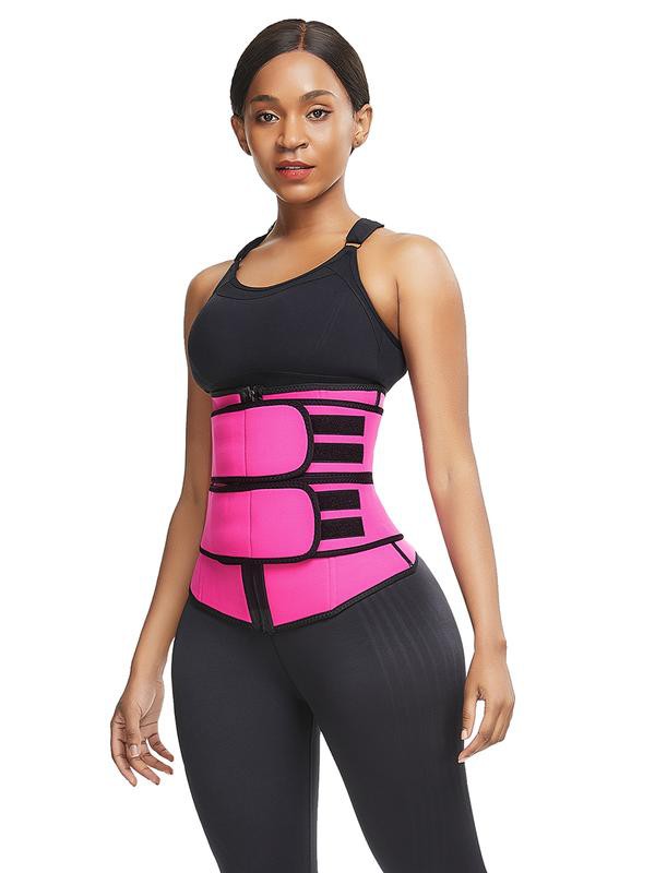 FEELINGIRL ENTRENADOR DE CINTURA DE NEOPRENO CON CREMALLERA Y CORREAS FAJAS TALLAS GRANDES: 