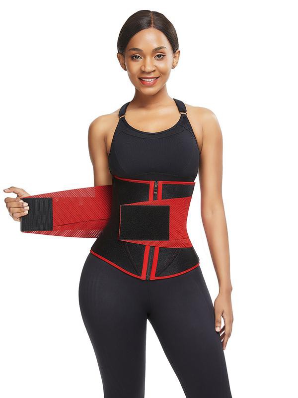 FEELINGIRL ENTRENADOR DE CINTURA DE NEOPRENO CON CREMALLERA PARA PERDER PESO: 