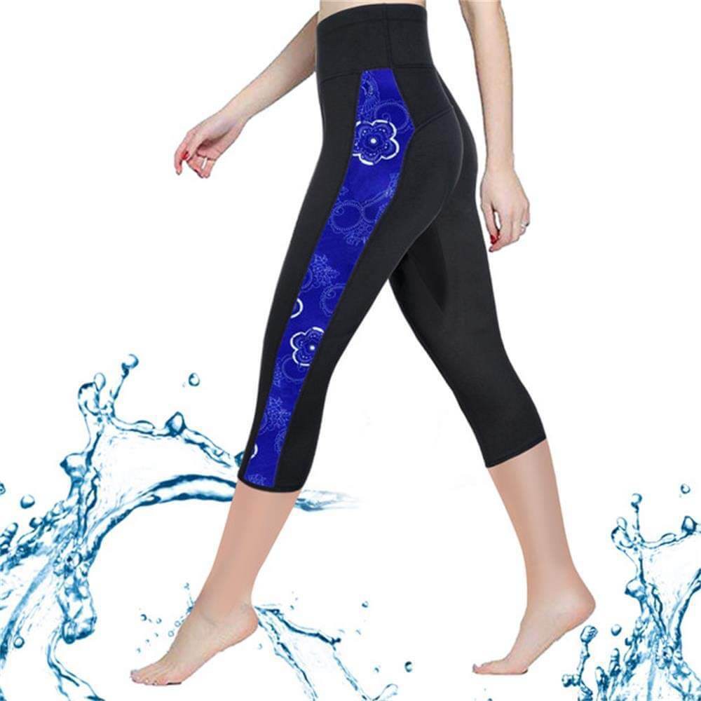 ELEADY Pantalones de traje de neopreno de cintura alta para mujer Pantalones de deporte acuático: 