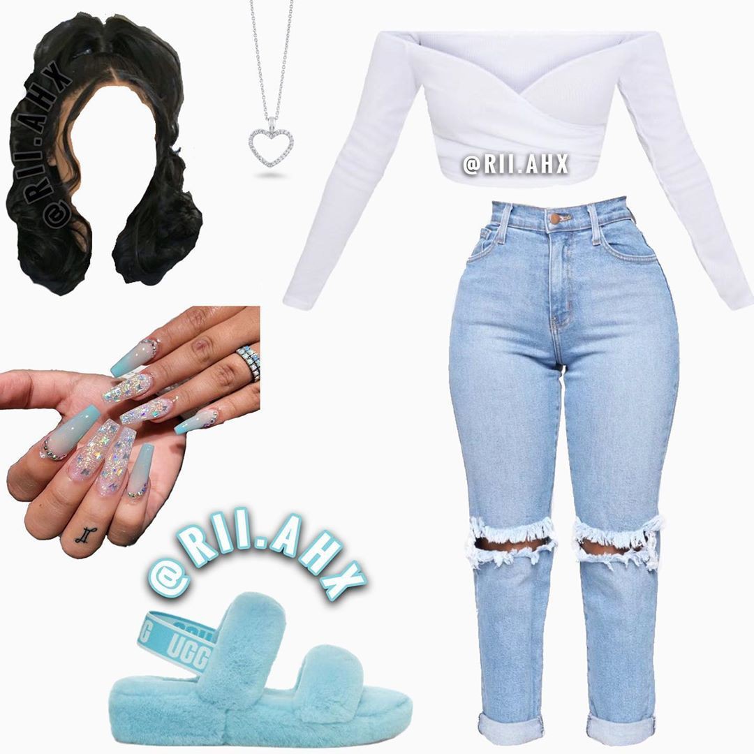 diapositivas ugg azul claro <3: 
