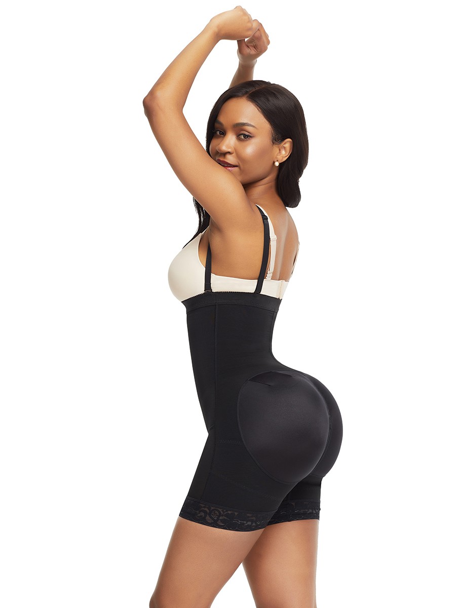 Tirantes desmontables negros Cremallera lateral Body Shaper Sleek Smoothers: 