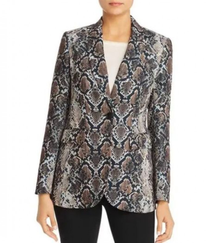 Lauren Fenmore Baldwin The Young and The Restless Blazer de piel de serpiente: 