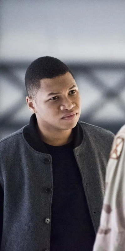 Chaqueta de lana gris DCs Legends of Tomorrow Franz Drameh: 