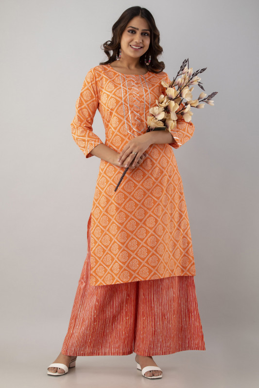 Comprar Conjuntos Algodón Kurta Palazzo Online
