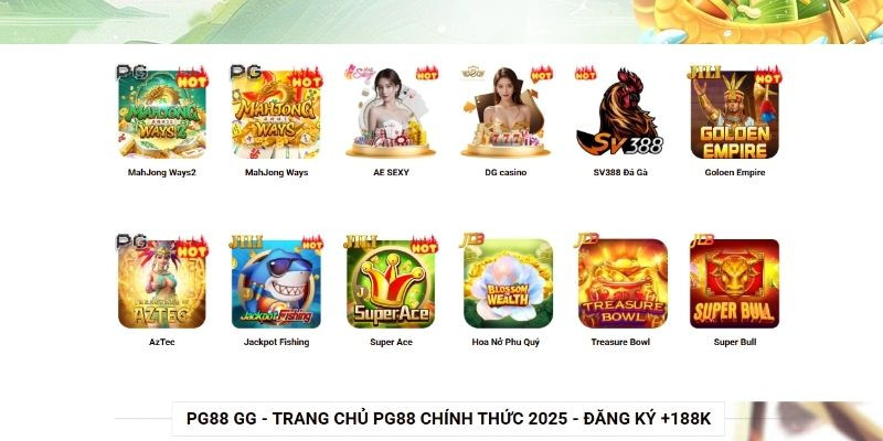 Casino trực tuyến PG88 – Trải nghiệm sòng bài đỉnh cao ngay tại nhà
