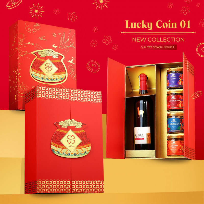 Quà Tết 2026 SagoGifts – BST Lucky Coin biểu trưng tài lộc đầu xuân: trajes botín,  PANTALONES DE MEZCLILLA  