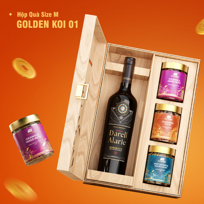 Quà Tết 2026 SagoGifts – Golden Koi: Cá Chép Vàng Mang Lộc Tài Viên Mãn